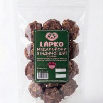 Медальйони з індичої шиї для дрібних та середніх собак Лапко, натуральні ласощі 100 грам